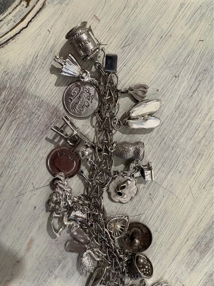Chunky 70’s sterling silver bracelet Rembrandt - photo 3