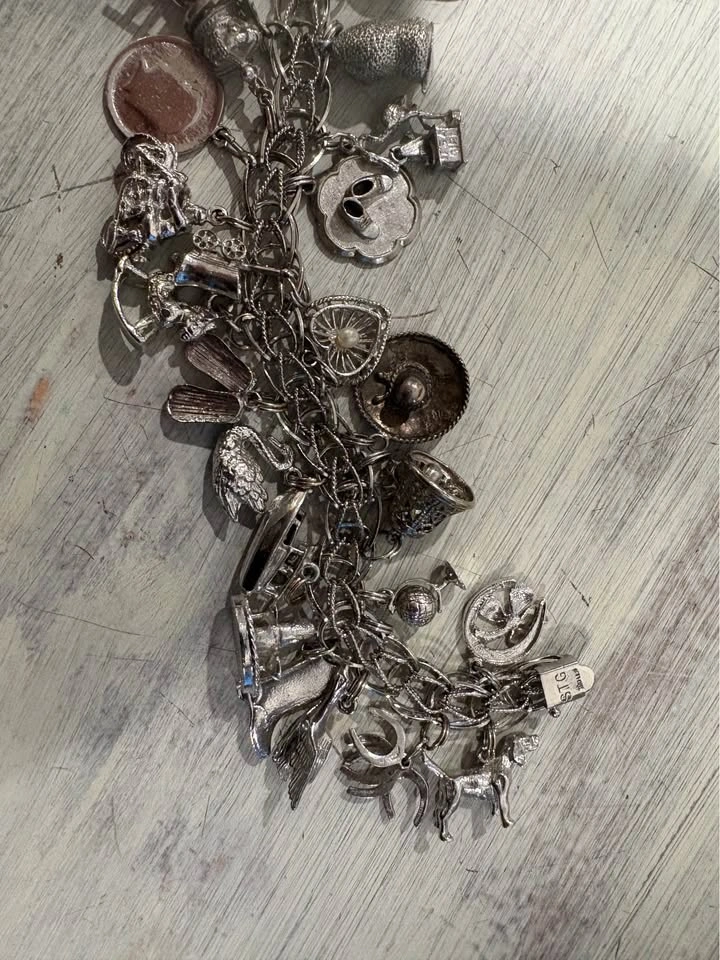 Chunky 70’s sterling silver bracelet Rembrandt - photo 4