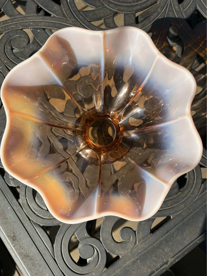 Pink Opalescent Ruffle Bowl - photo 4