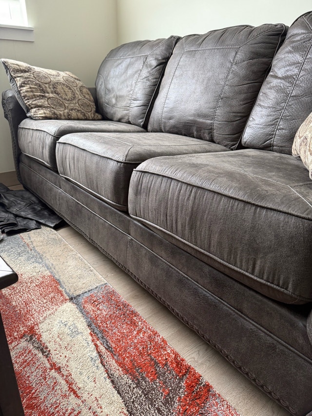 Sofa - Charcoal with 2 Pillows - photo 3