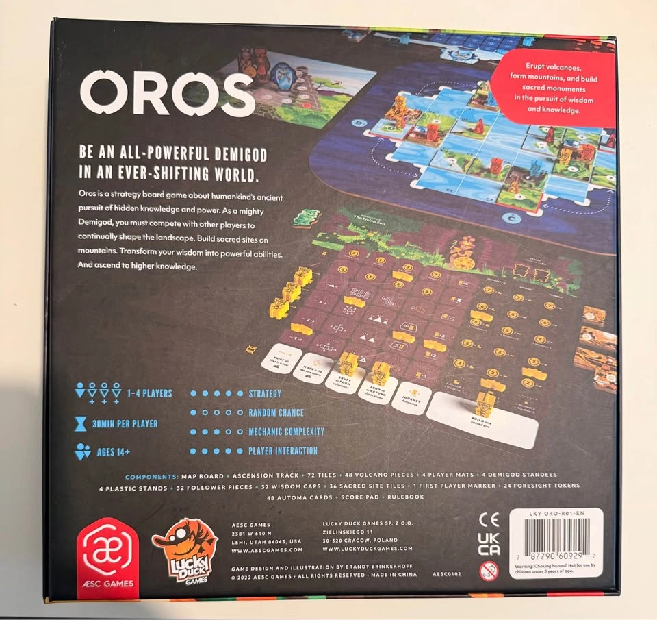 OROS Board Game w/ Sleeved Cards and organization boxes. - photo 2