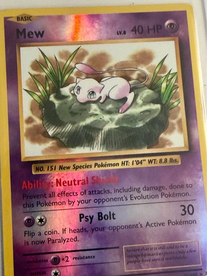 Evolutions Reverse Holo Mew (2016) ✨ - photo 2