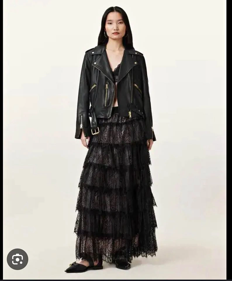 AllSaints Rory Lace Maxi Skirt Size 4 (New)