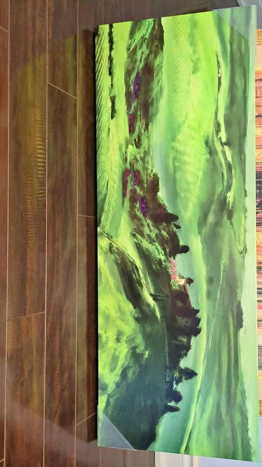 Large Landscape Canvas Art of Nature, Hills and Greenery