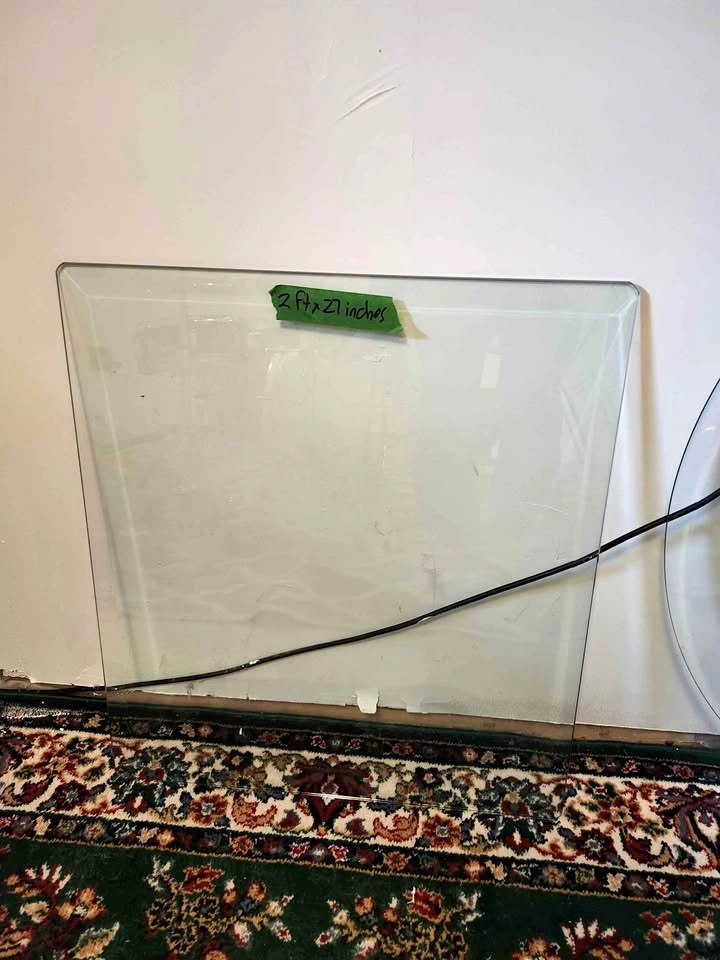 Glass table tops