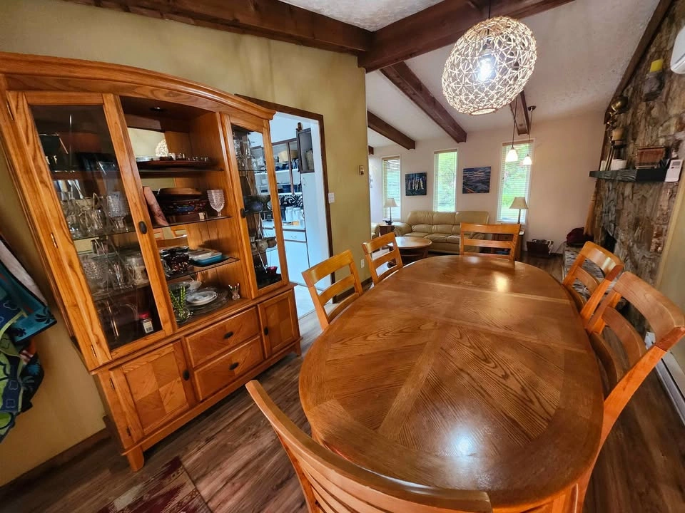 Solid wood and glass Dining room set - photo 2