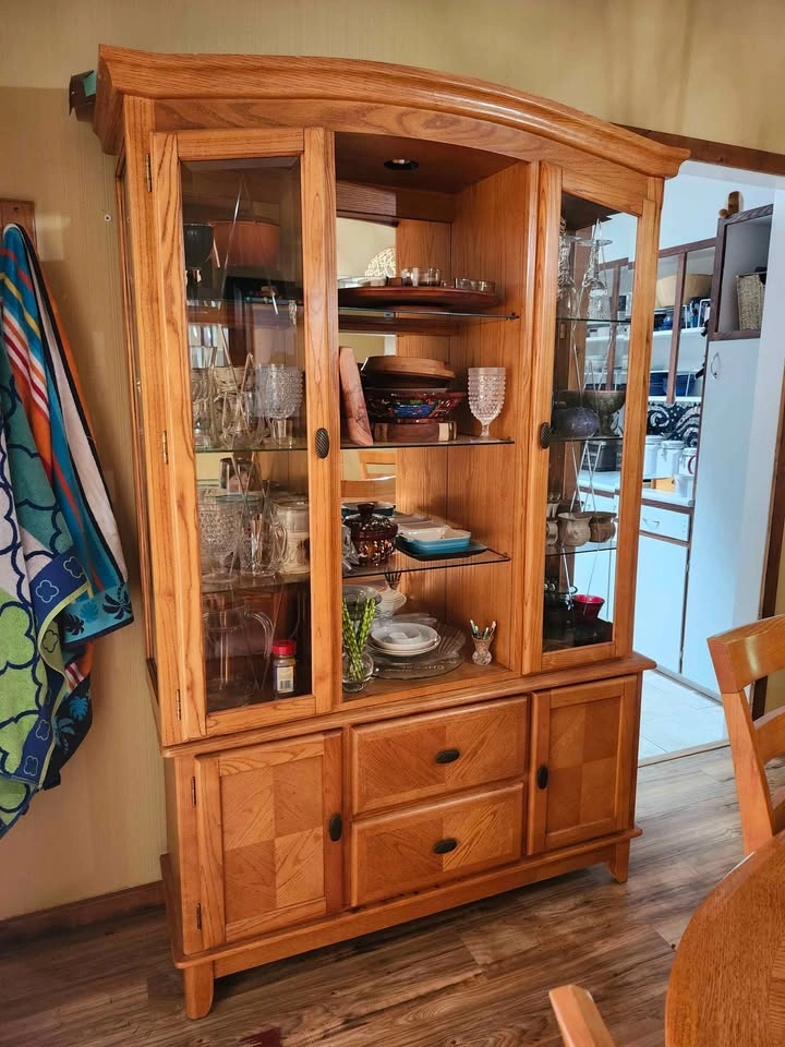 Solid wood and glass Dining room set - photo 4