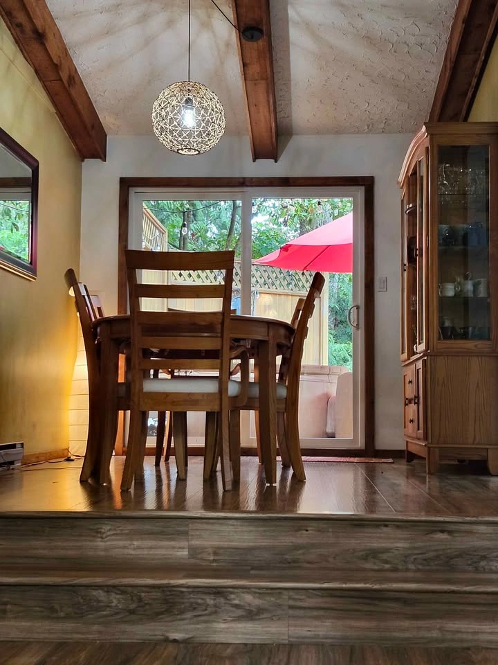 Solid wood and glass Dining room set - photo 5