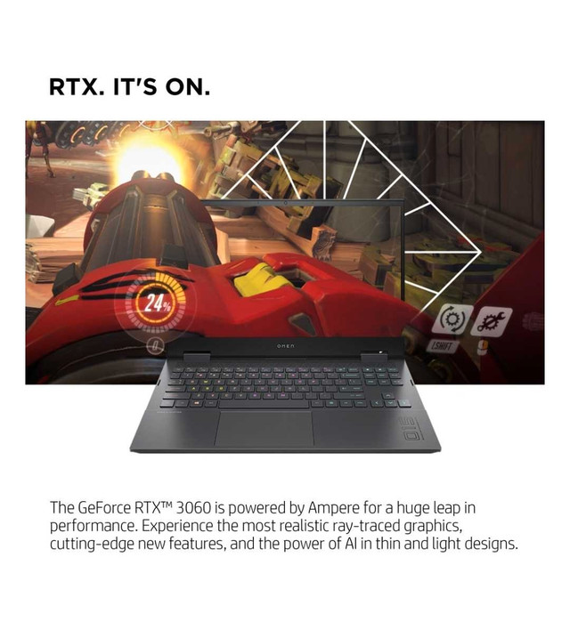 HP Omen RTX 3060 + Ryzen Gaming Laptop - photo 4