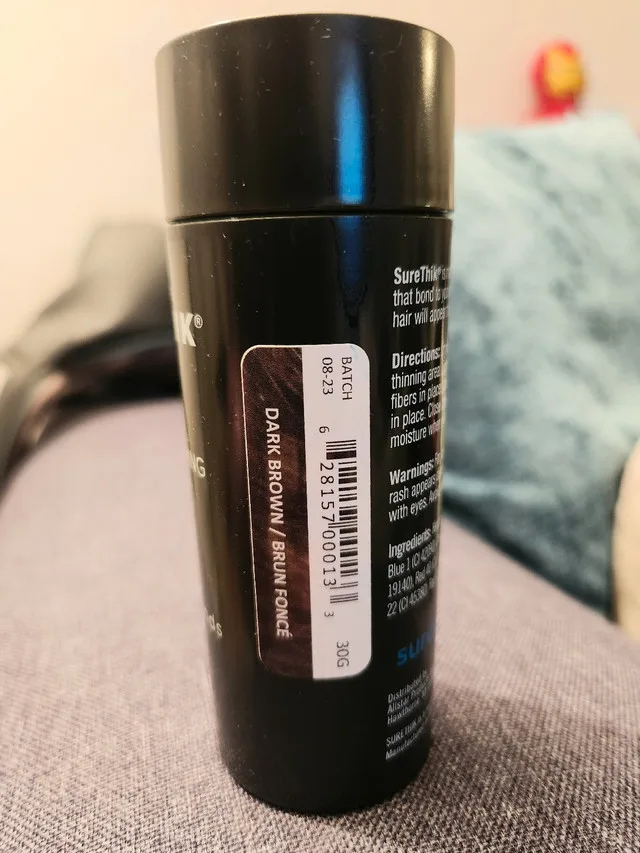 DARK BROWN Brand new Surethik Hair Thickening Fibers image indicator(2)