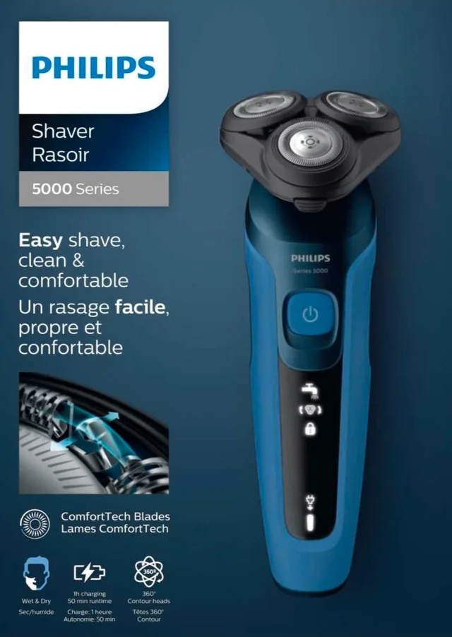 Philips Series 5000 Wet & Dry Electric Shaver image indicator(6)