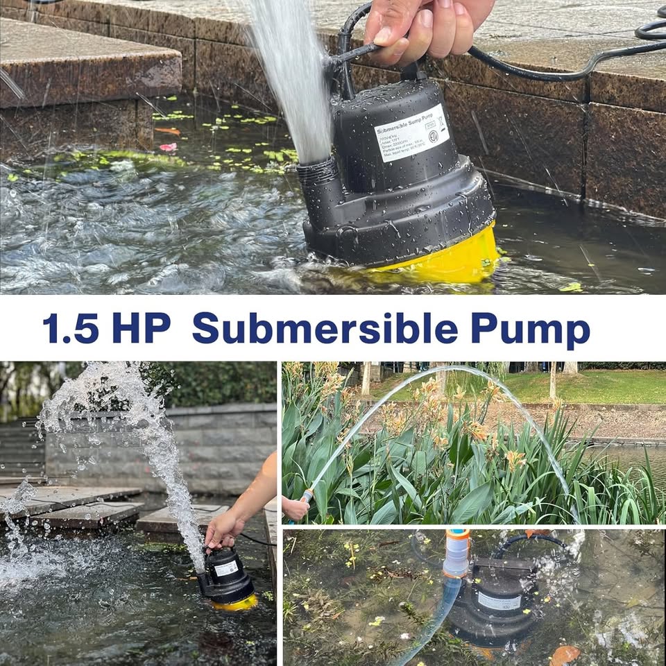 1.5HP Submersible Sump Pump 3800GPH w/ Auto On/Off - photo 3