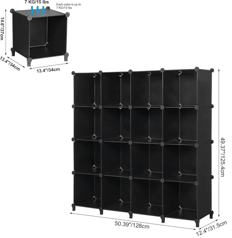 16-Cube Storage Organizer Shelf image indicator(2)