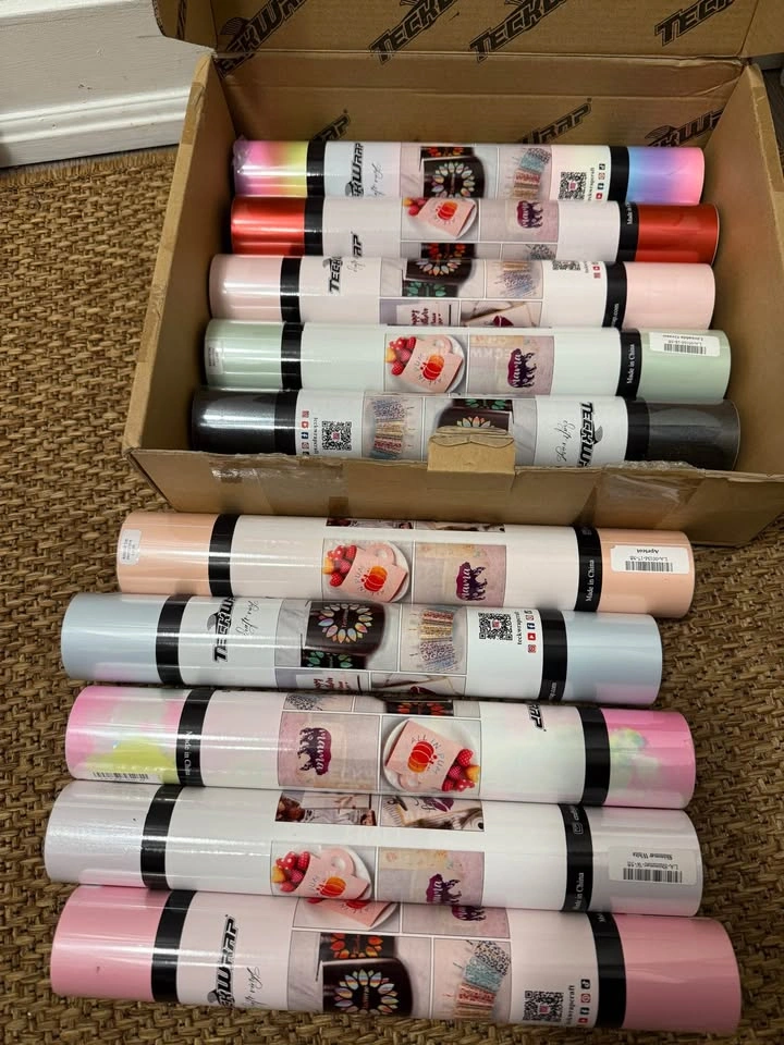 10 teckwrap craft holographic vinyl 5 ft per roll - photo 2