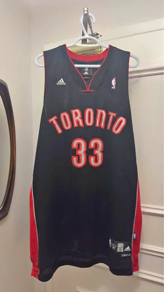 Rare retro Jamario Moon raptors adidas jersey thumbnail