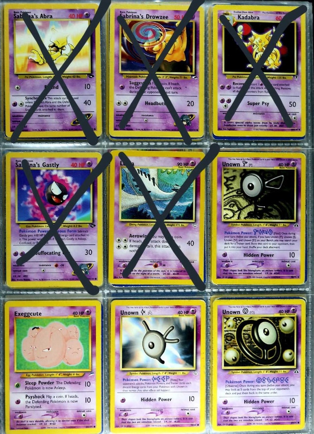 Vintage Pokemon cards (lot sale)