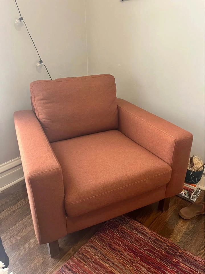 Burnt Orange Armchair