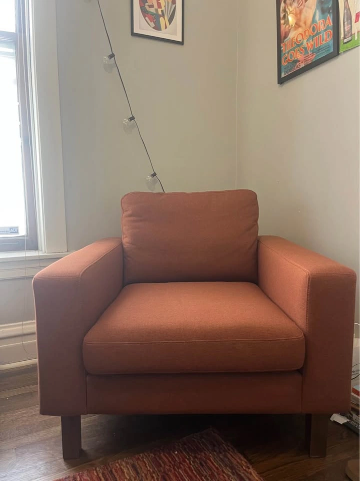 Burnt Orange Armchair - photo 2