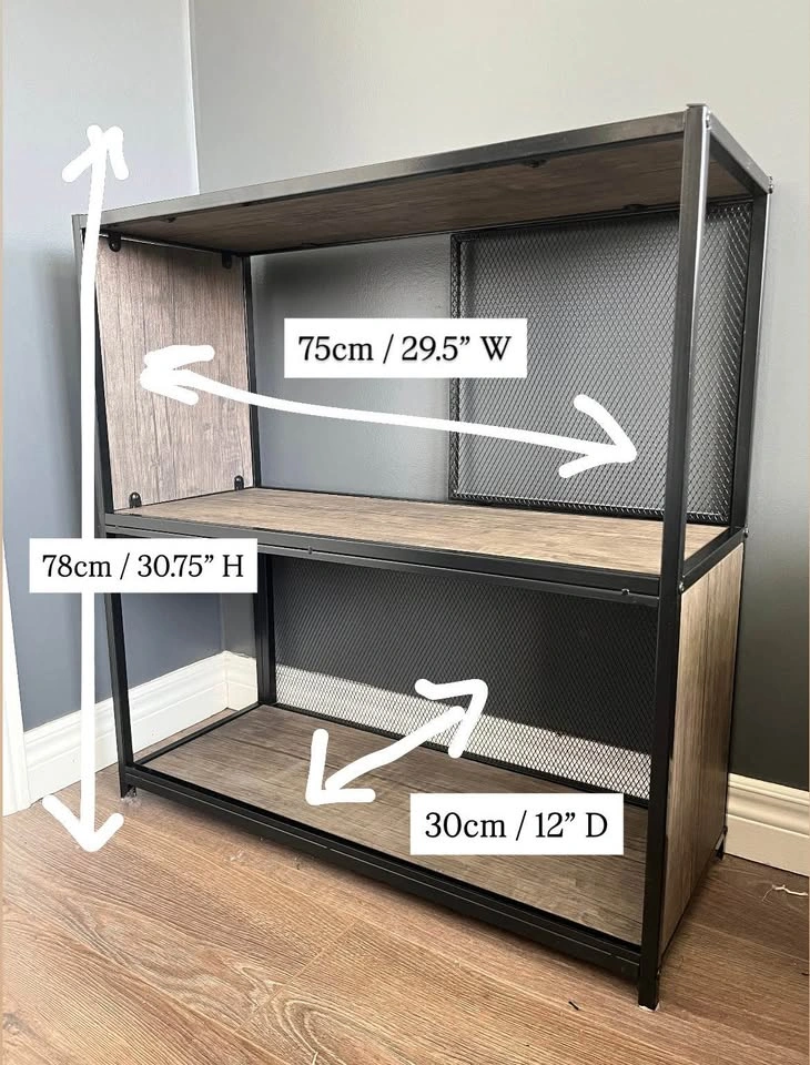 Metal and faux wood bookcase - photo 3