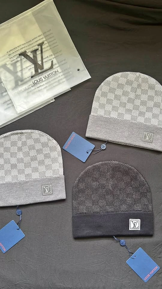 3 LV Beanies (Grey & Black)