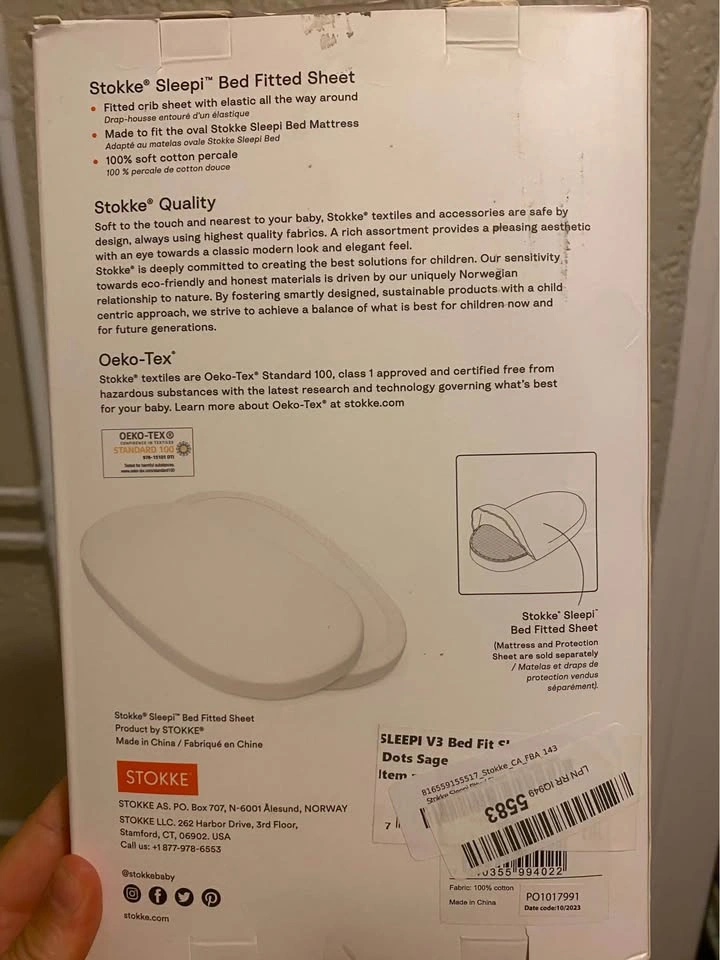 Stokke Sleepi (V3) fitted sheets x 3 - BNIB - photo 2