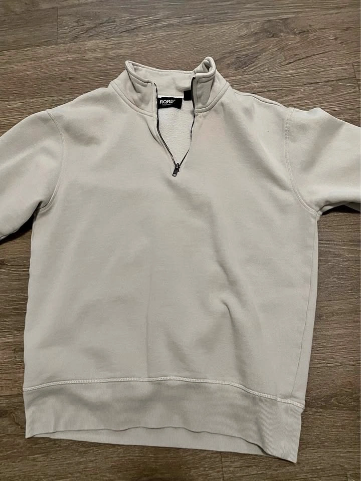 Beige quarter zip