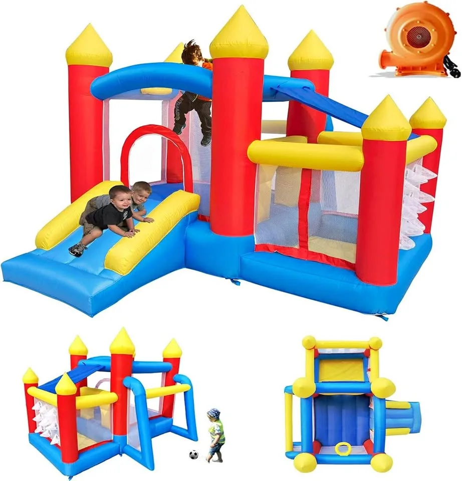 2.69 x 3.12 x 1.98m Inflatable Kids Bouncy Castle thumbnail