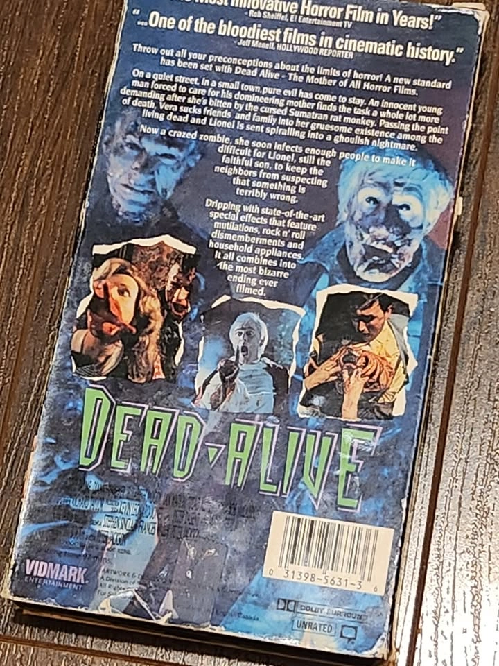 Dead Alive Unrated VHS - Horror Cult Classic - photo 2