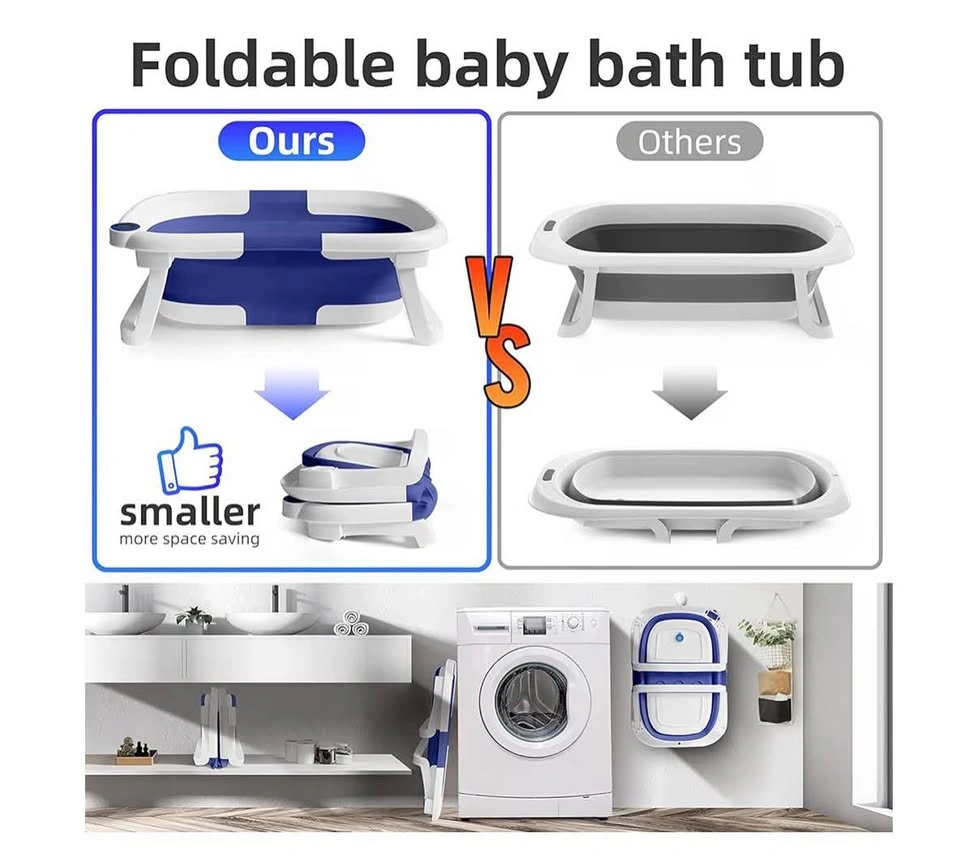 Baby foldable bath tub with temperature monitoring probe - photo 2
