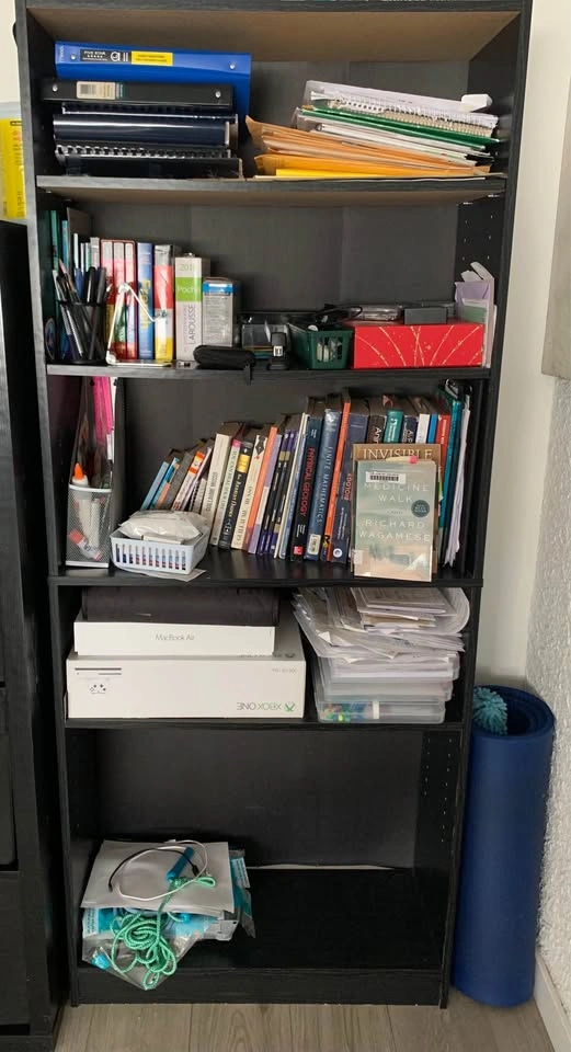 Bookshelf Multi-Shelf Tall and Slim (Bookcase)