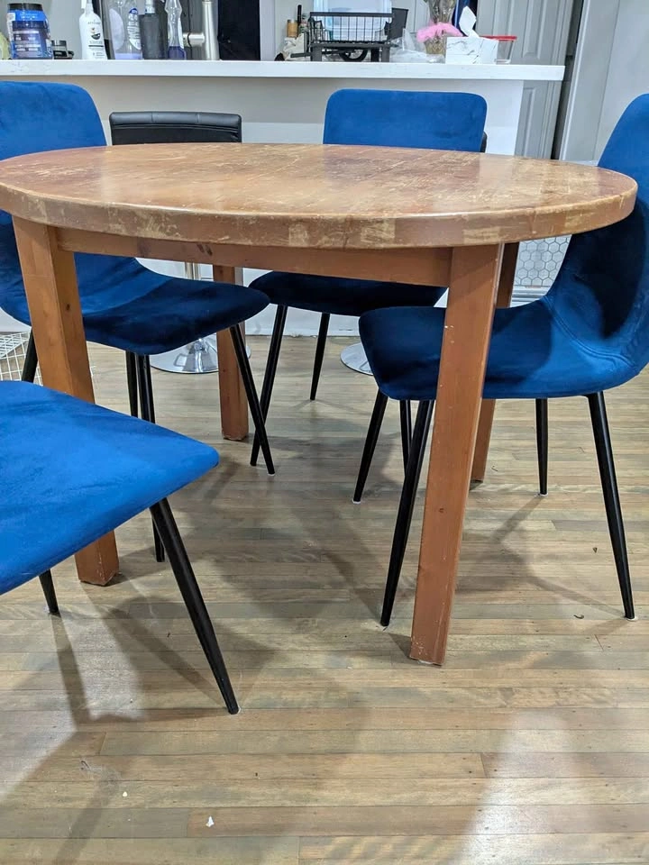 Solid Wood Round Dining Table