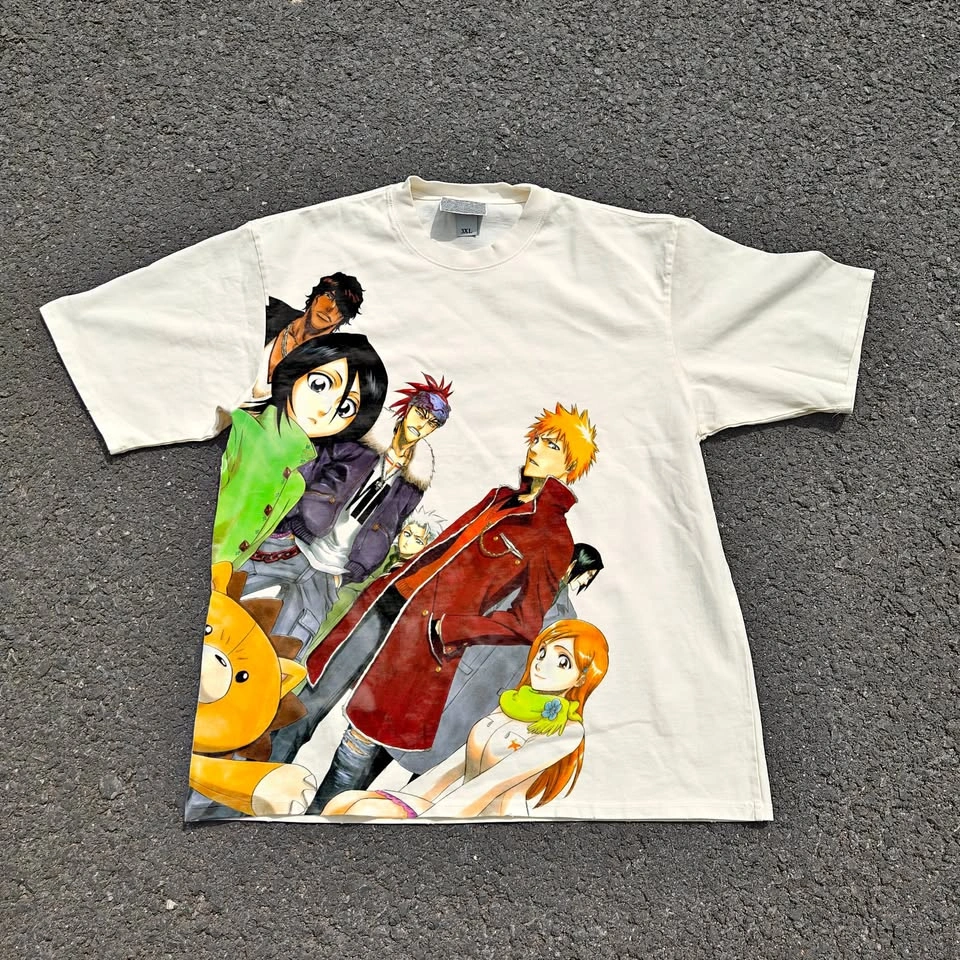 Oversized Bleach Anime Streetwear Ichigo Shinigami Tee (M/L)