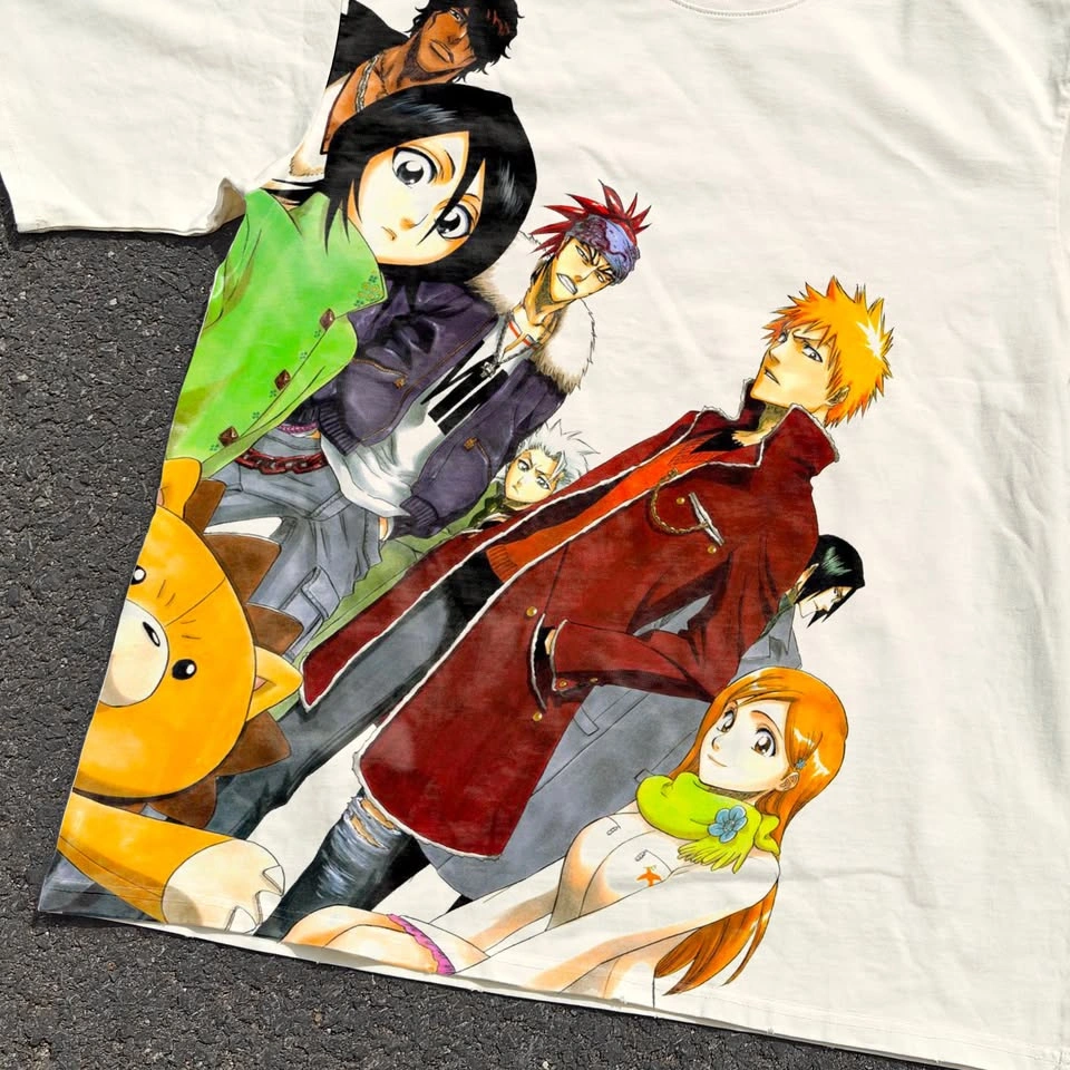 Oversized Bleach Anime Streetwear Ichigo Shinigami Tee (M/L) - photo 2