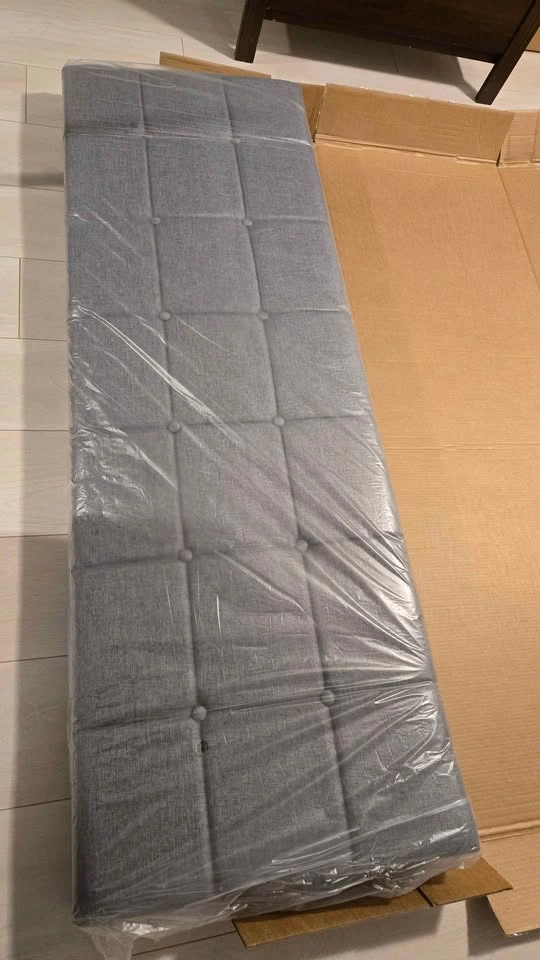 Upholstered Platform Bed with Headboard Queen Size - photo 5