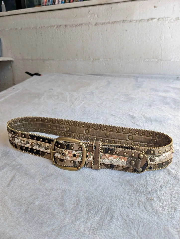Western belts vintage Italy marked leather non marked mix