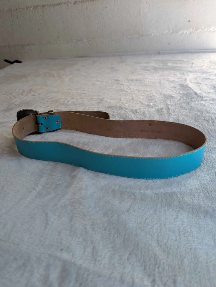 Western belts vintage Italy marked leather non marked mix - photo 2
