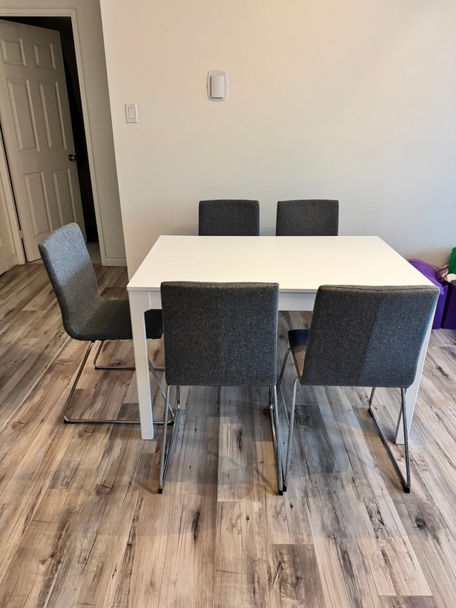 IKEA EKEDALEN Extendable Dining Set – White Table & 5 Chairs - photo 3