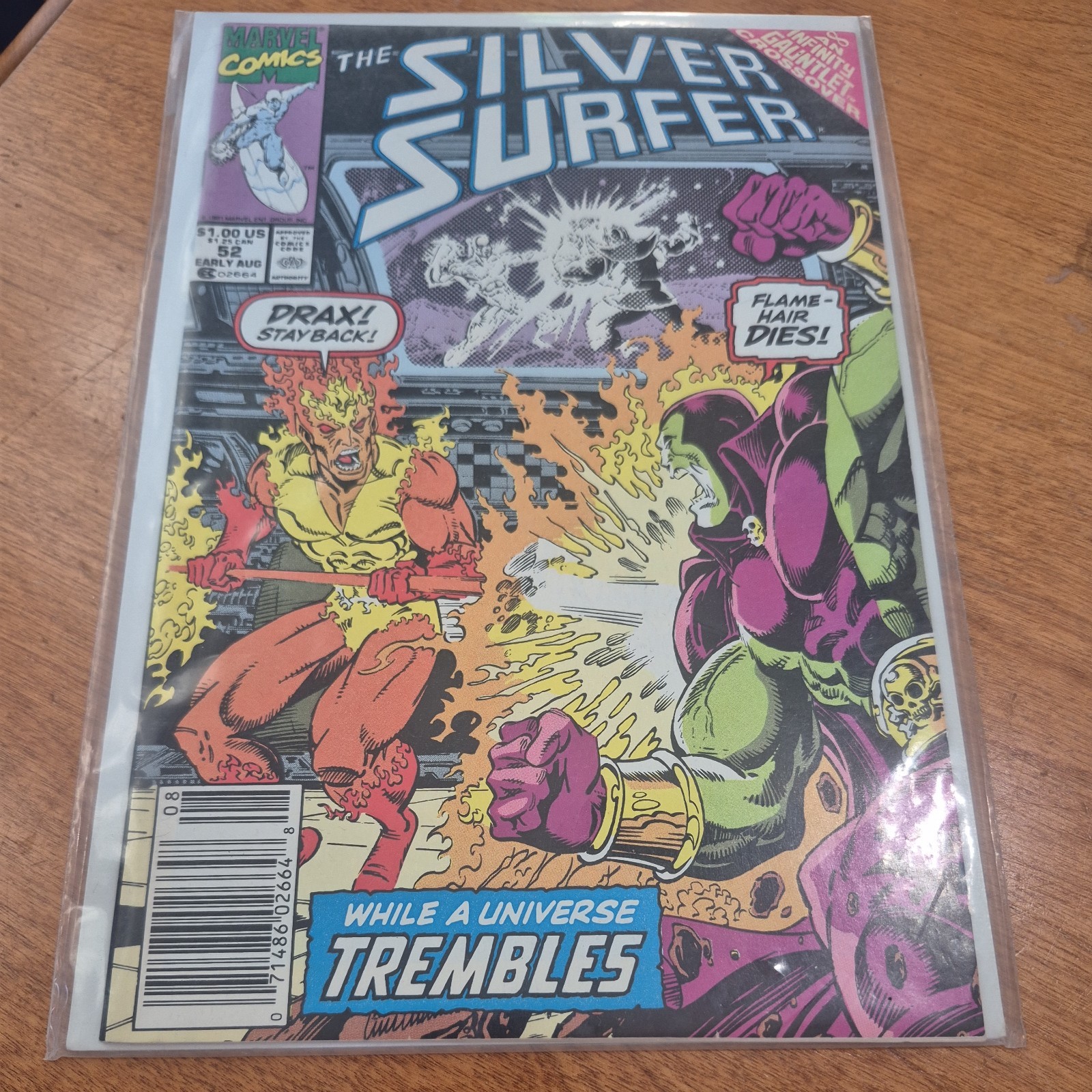 Silver Surfer #52 Infinity Gauntlet Crossover