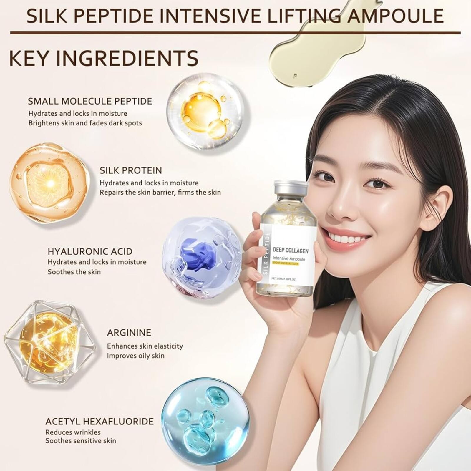 AIVNEY Deep Collagen Silk Peptide Intensive Ampoule 50ml Hydrati - photo 2