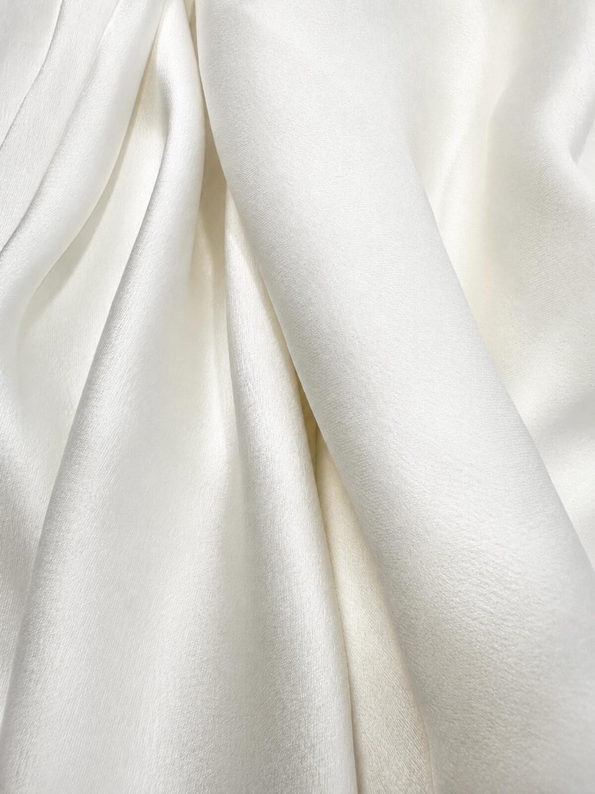 Simkhai Finley Satin-Crepe Draped Cowl Gown White US 6 | NWT - photo 5