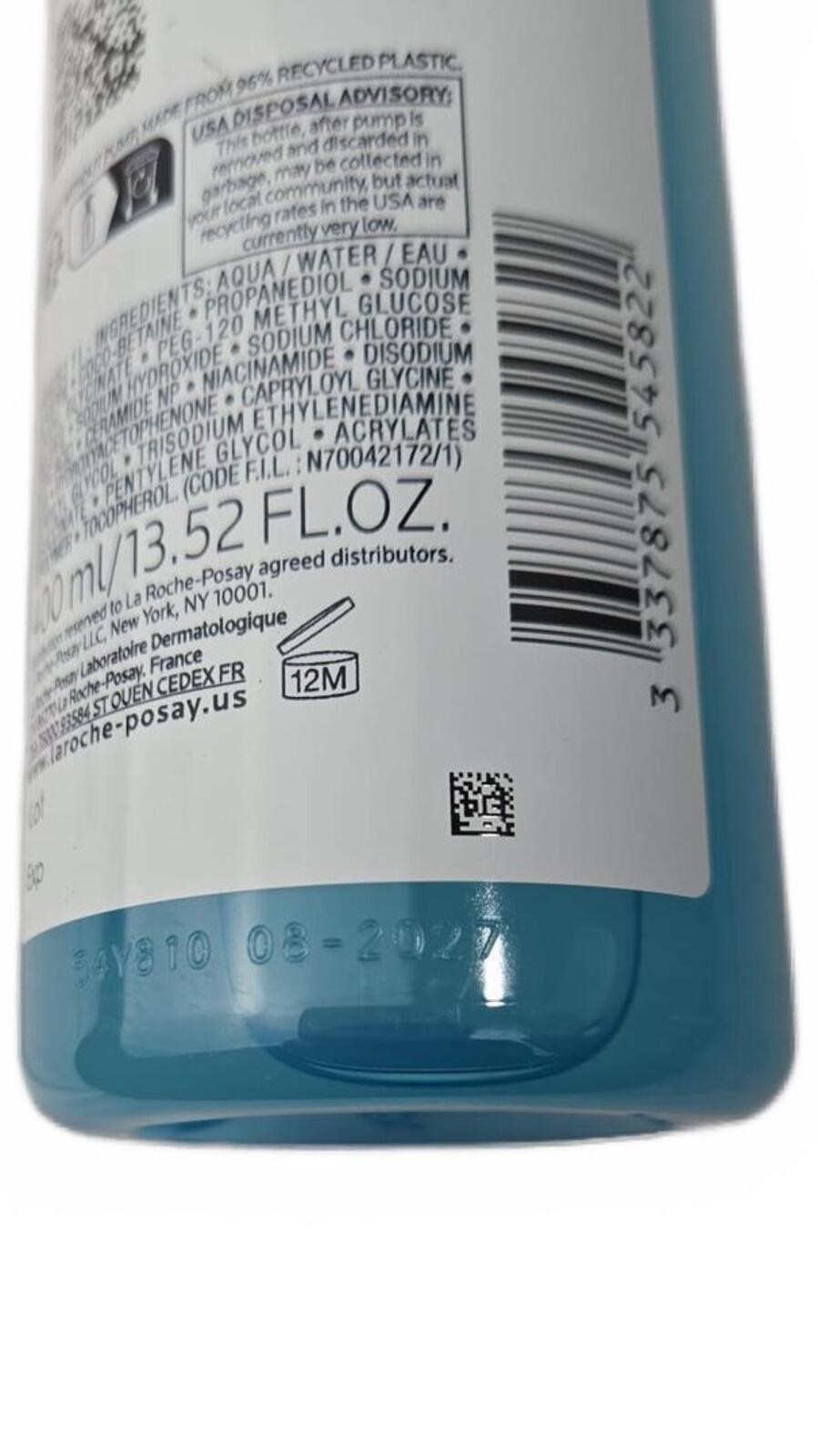La Roche-Posay Toleriane Purifying Foaming Cleanser 400ml EXP 08 - photo 3
