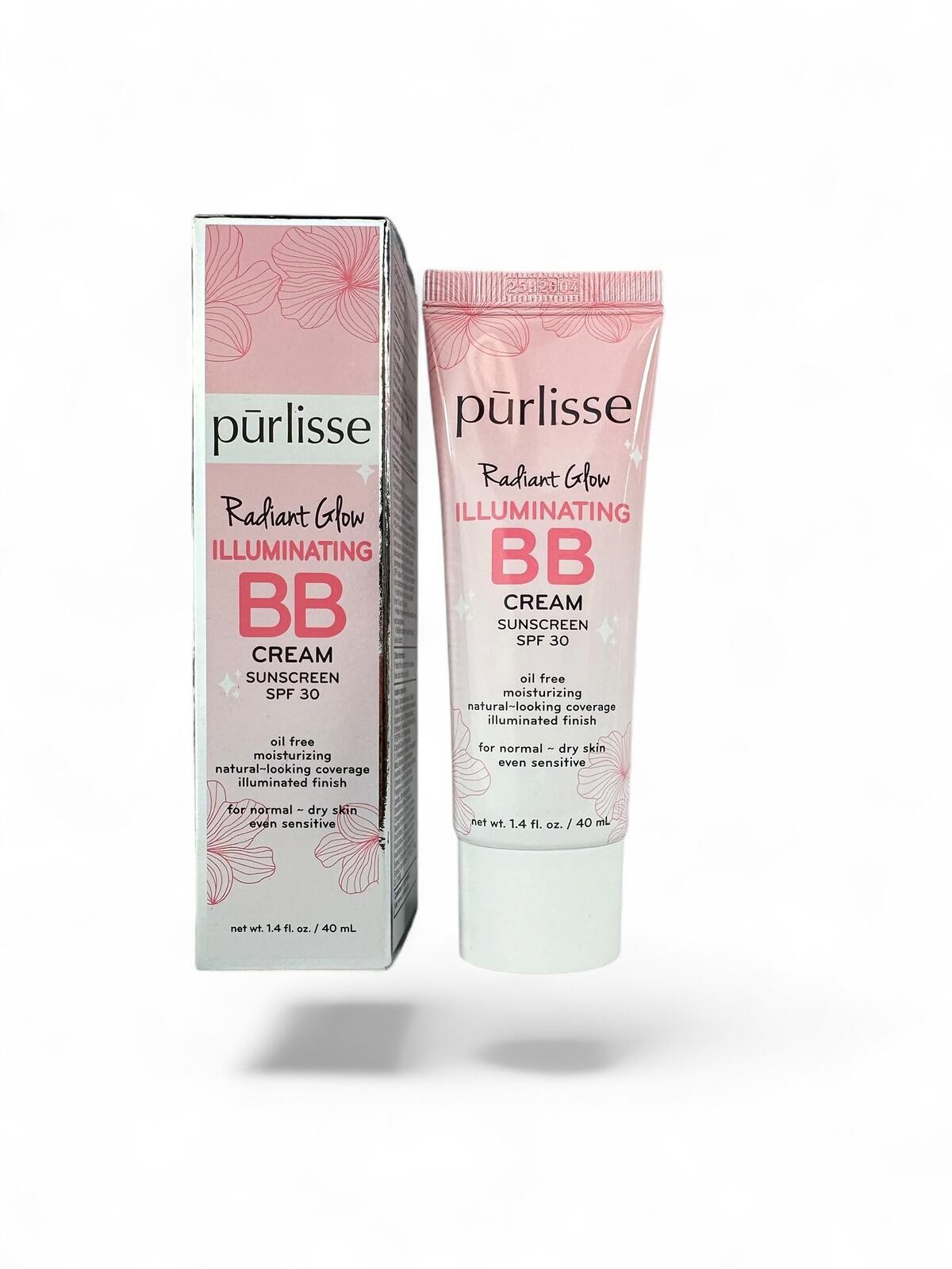 2/$30 Purlisse BB Cream SPF 30 Light Radiant Glow 40ml NIB