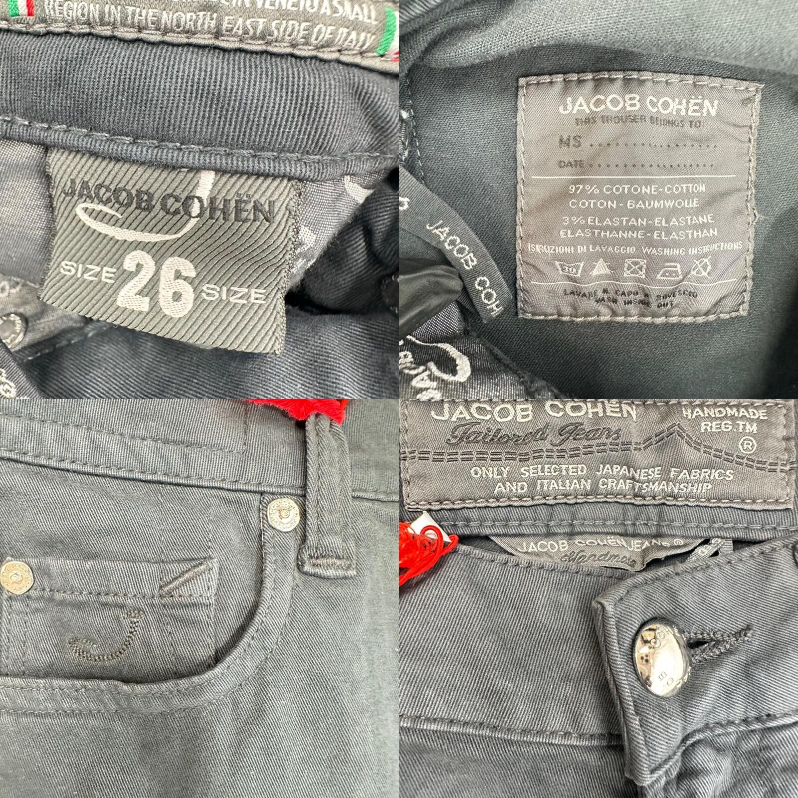 Jacob Cohen J711 Slim Jean Dark Charcoal Black Women Size 26 | N - photo 4