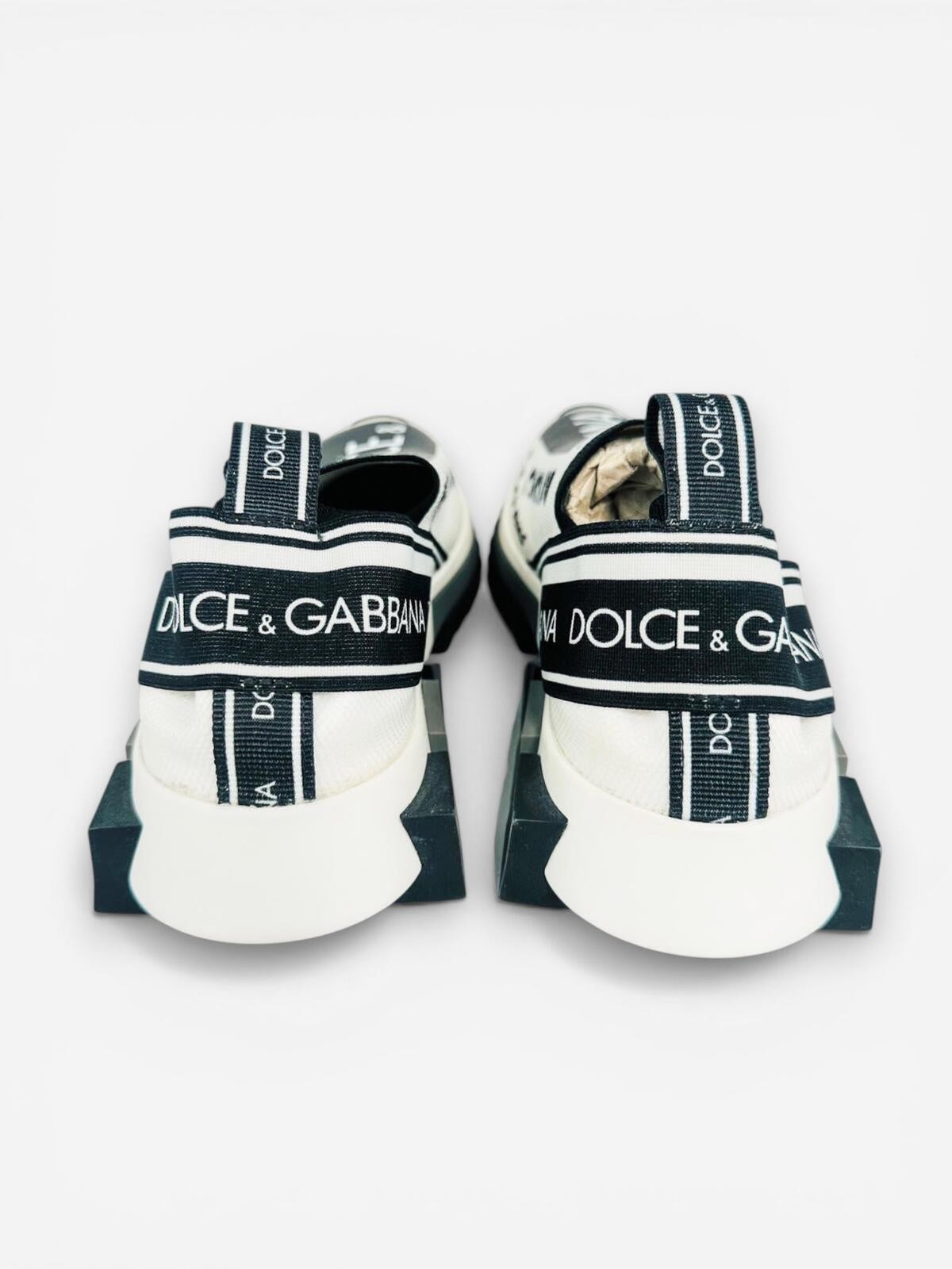 Dolce & Gabbana Sorrento Graffiti Slip-On Sneaker White Black EU - photo 4