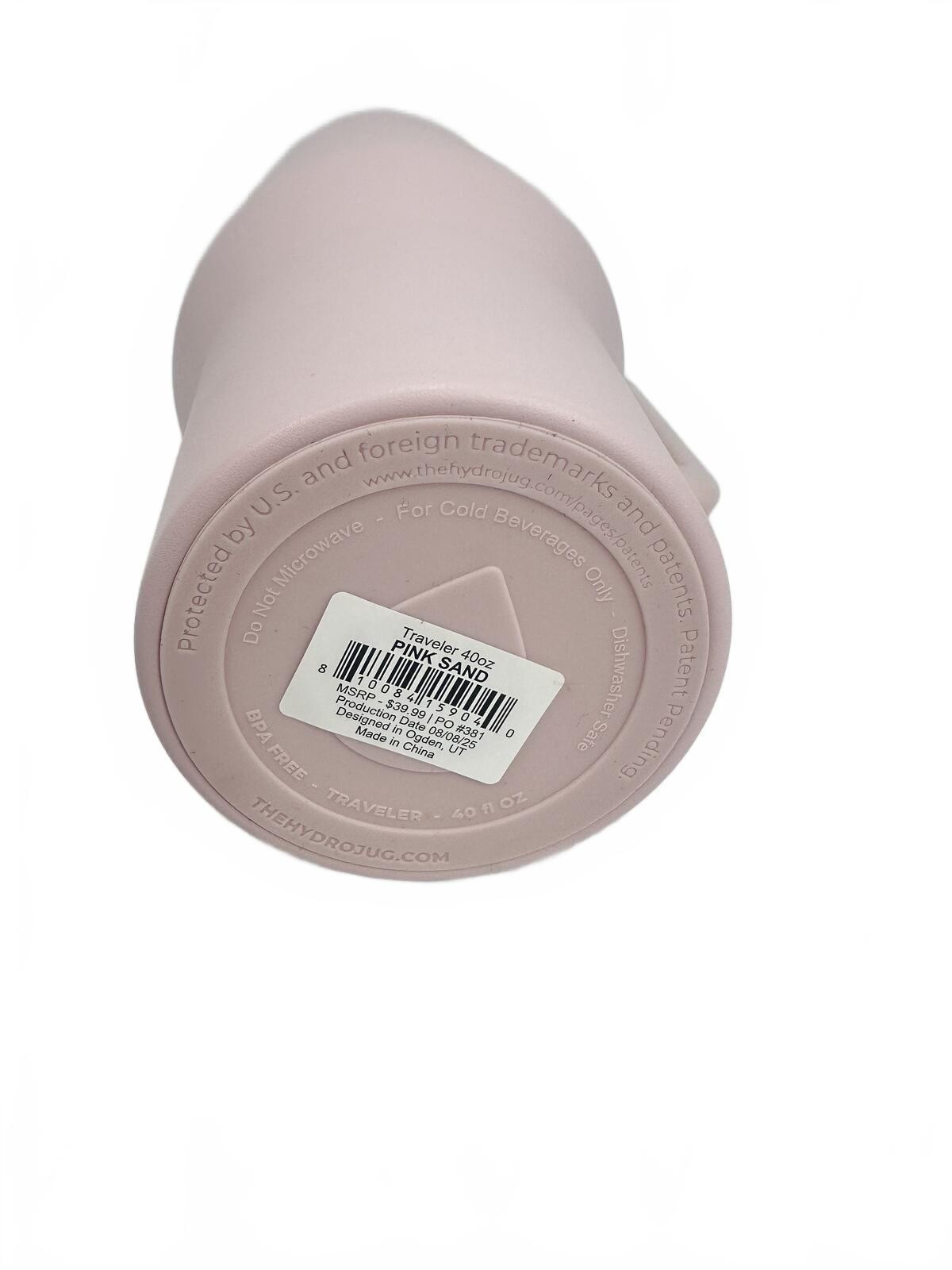 NIB HydroJug Traveler 40oz Tumbler Pink Sand Leakproof Travel Mu - photo 4