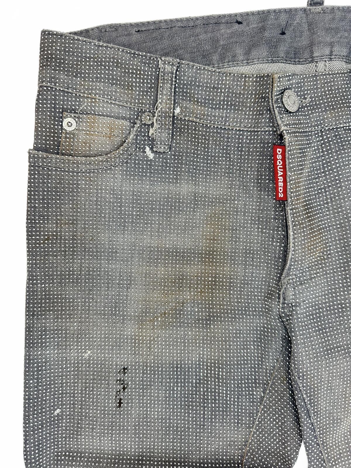 Dsquared2 Medium Waist Skinny Jean Crystal Embellished Grey IT38 - photo 4