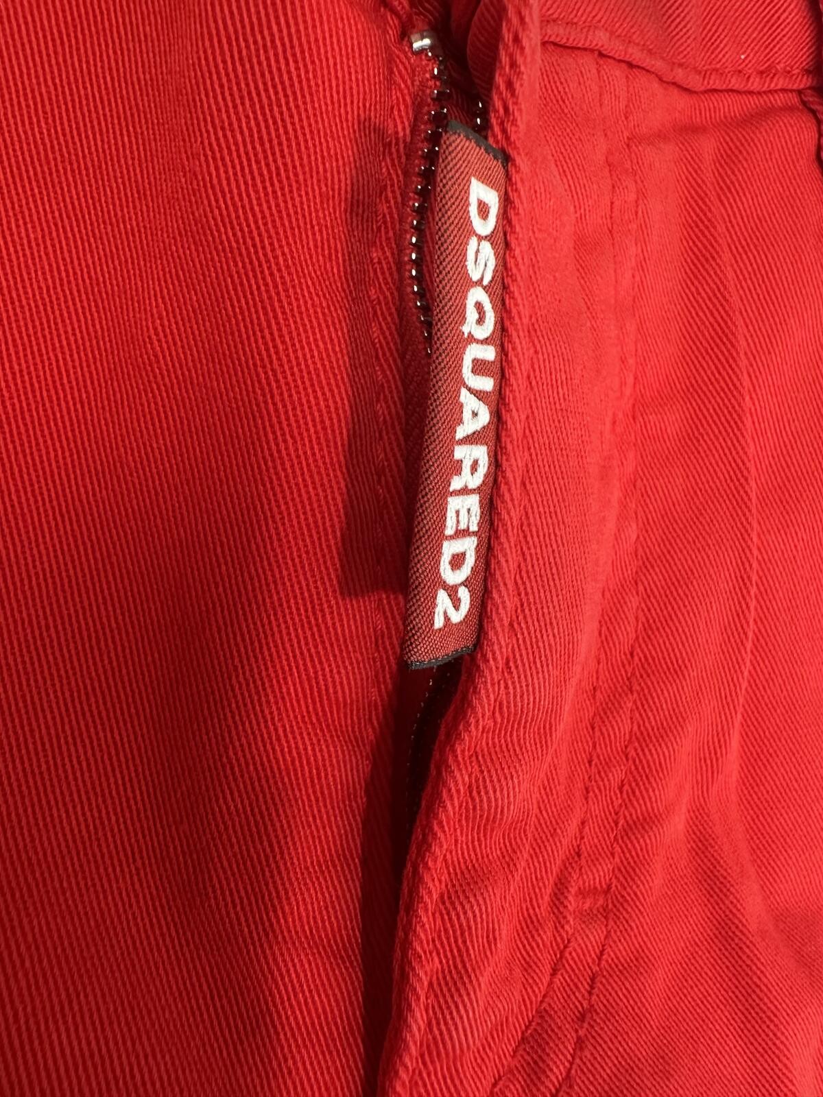 Dsquared2 Medium Waist Cropped Twiggy Women Jean Red IT38 NWT - photo 3