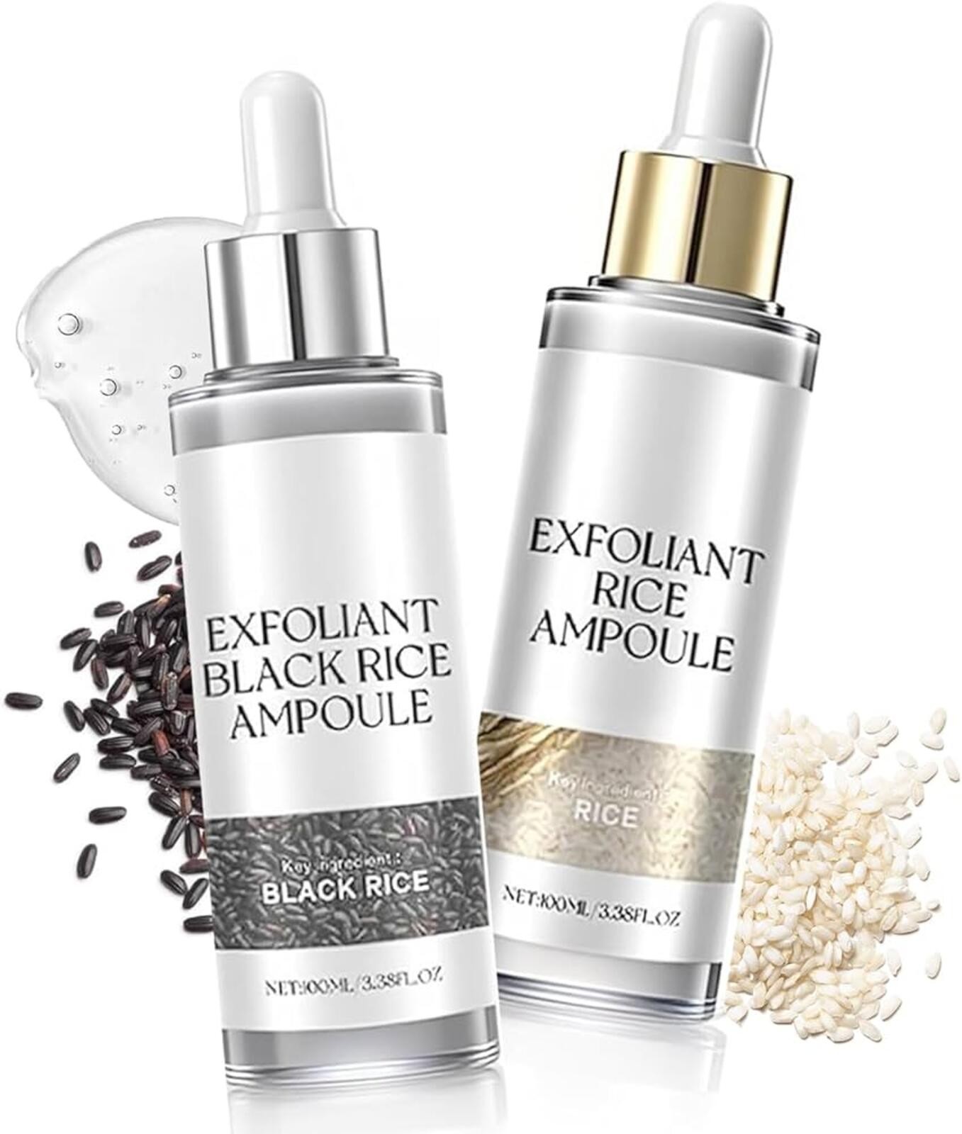 Peel Shot Rice & Black Rice Exfoliating Ampoule Set 2x100ml NIB