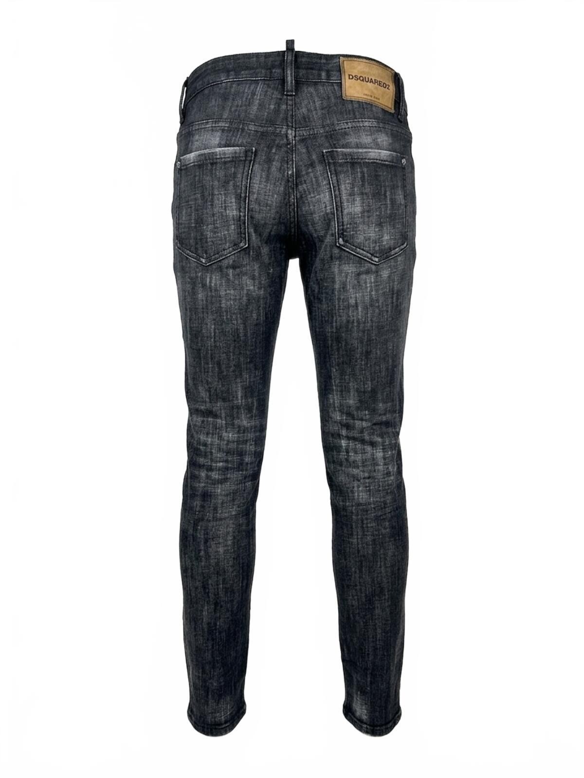 Dsquared2 Super Skinny Jean Grey Washed Ankle Zip Women IT 38 US - photo 2