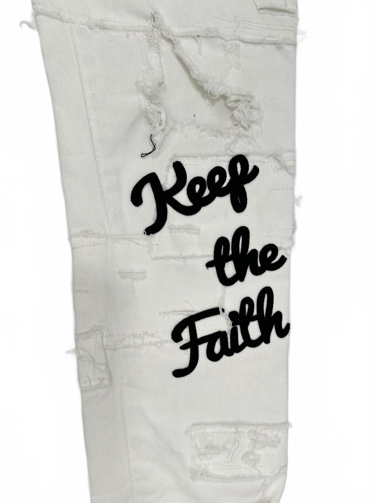 Dsquared2 Cool Girl White Distressed Keep The Faith Jeans IT 38 - photo 3